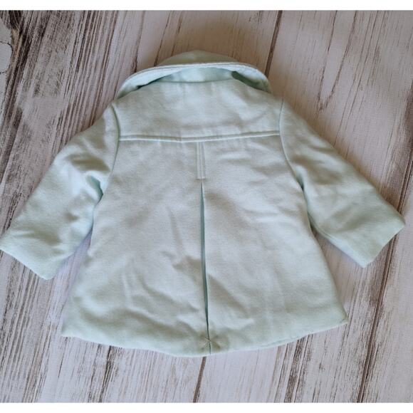 Little Me Pastel Mint Green Peacoat sz 12 M - Picture 4 of 5